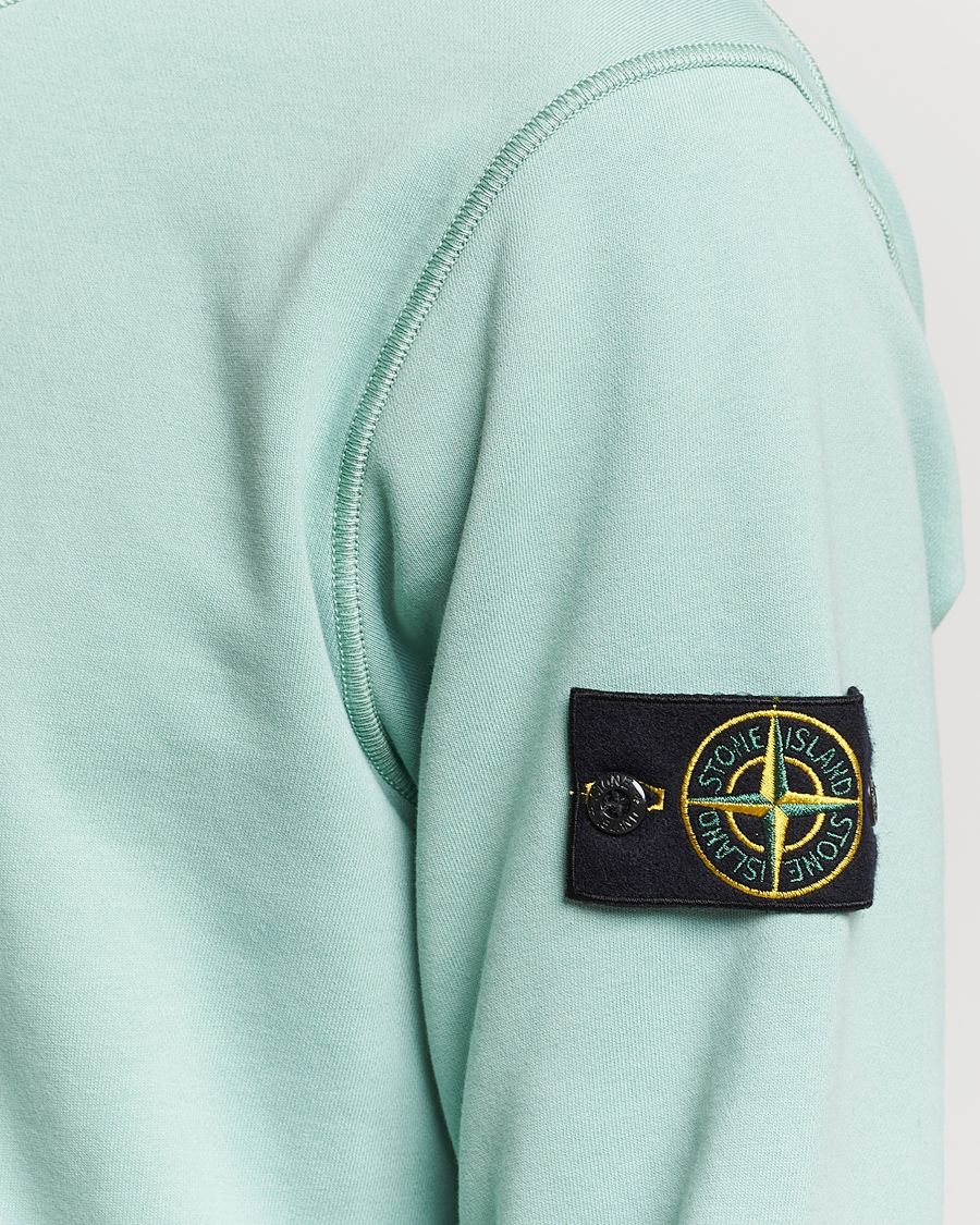 Homme | Pulls Et Tricots | Stone Island | Garment Dyed Cotton Sweatshirt Light Green
