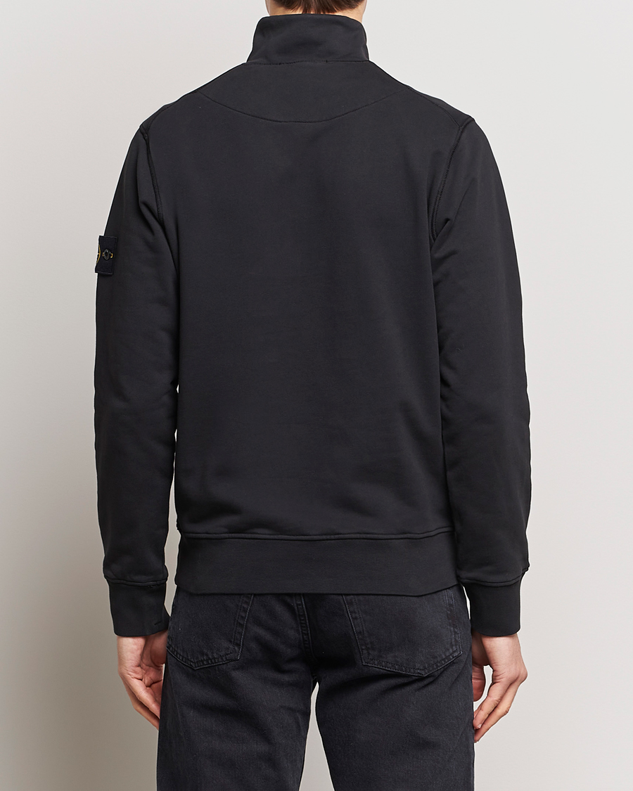 Homme | Pulls Et Tricots | Stone Island | Garment Dyed Cotton Half Zip Black