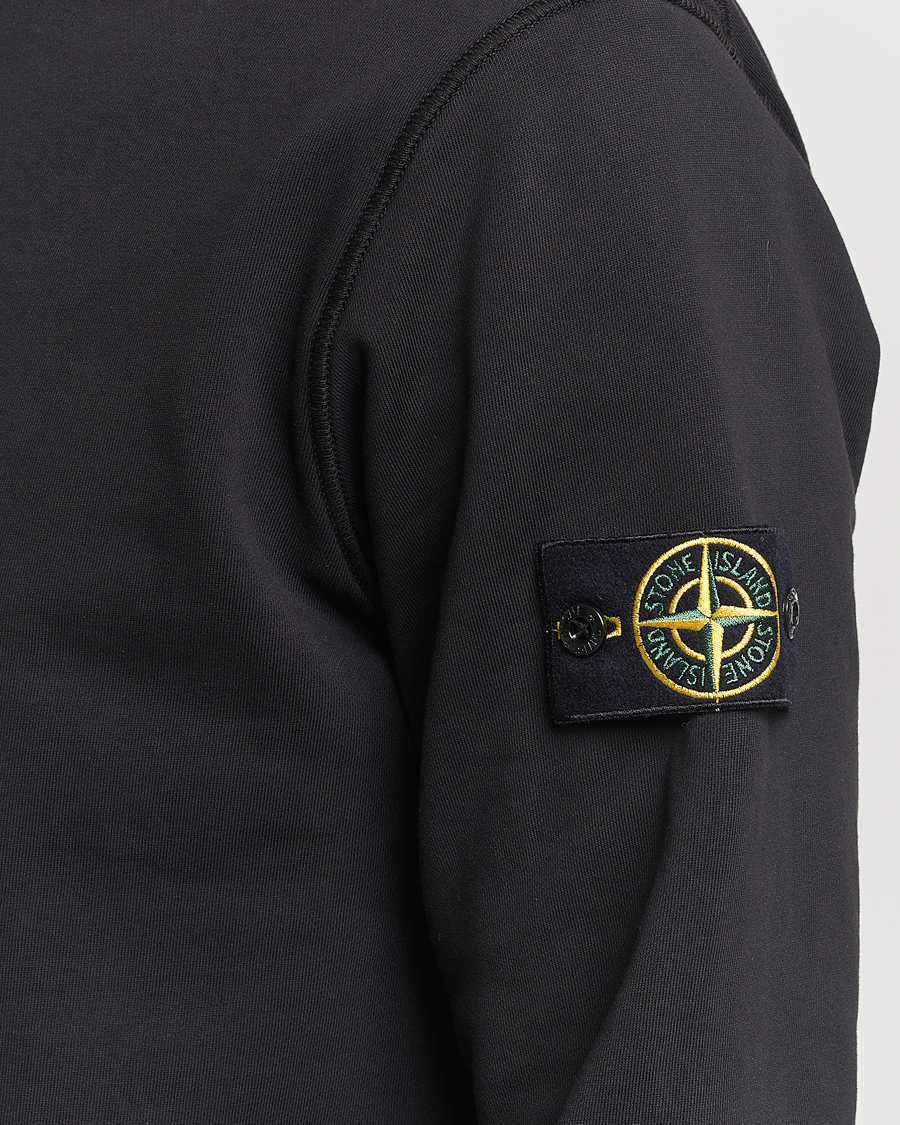 Homme | Pulls Et Tricots | Stone Island | Garment Dyed Cotton Half Zip Black