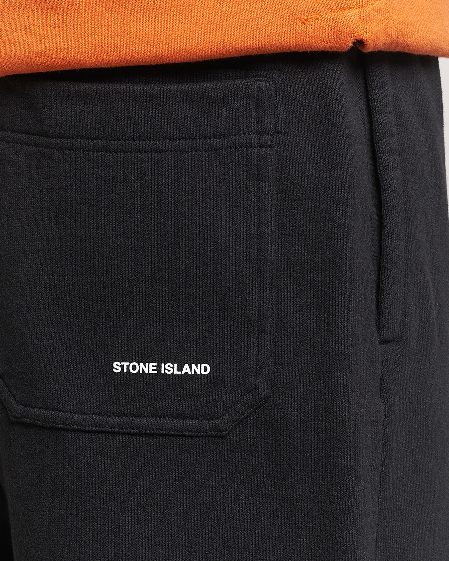 Homme | Shorts | Stone Island | Heavy Cotton Fleece Sweatshorts Black