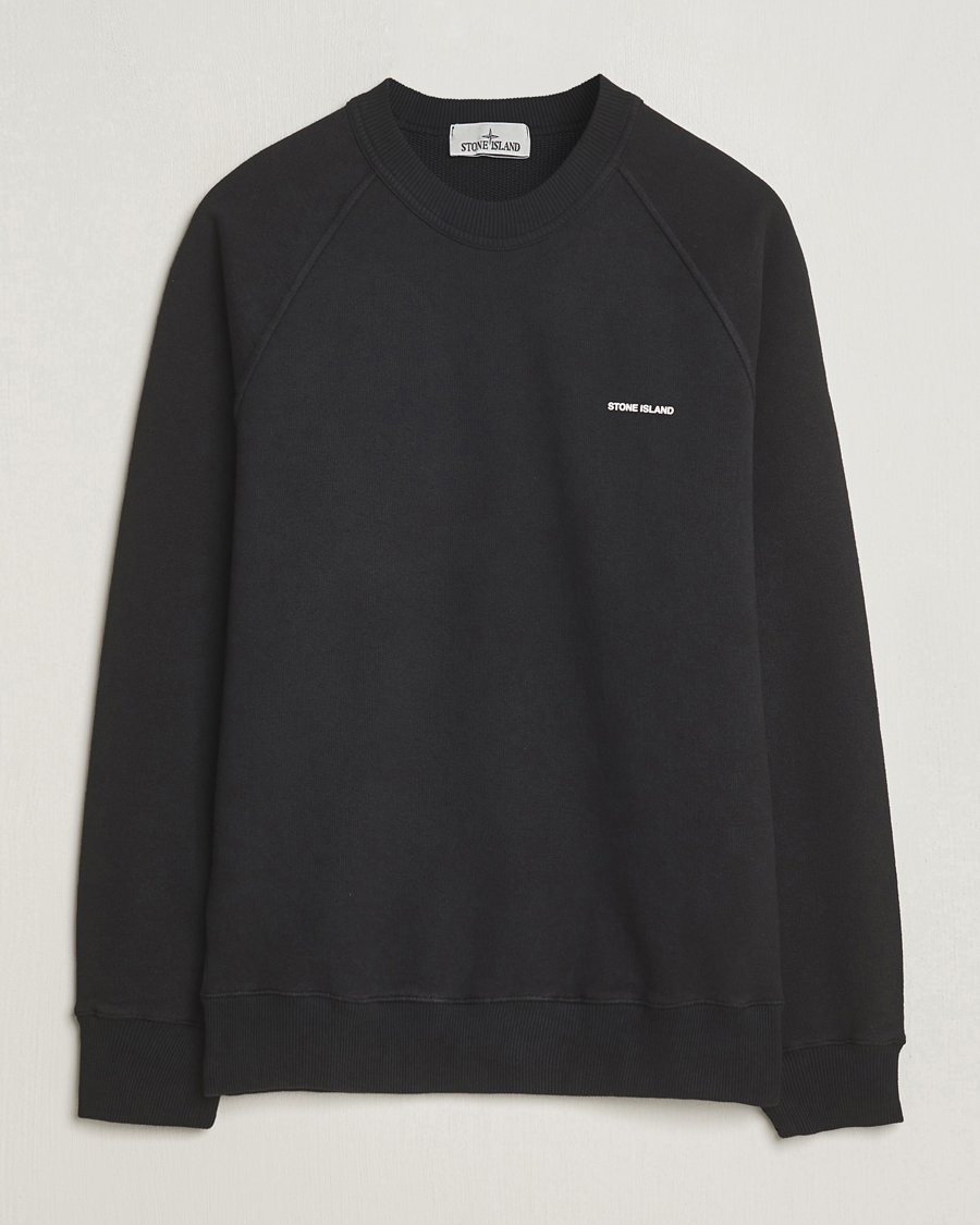 Homme | Pulls Et Tricots | Stone Island | Heavy Cotton Fleece Sweatshirt Black
