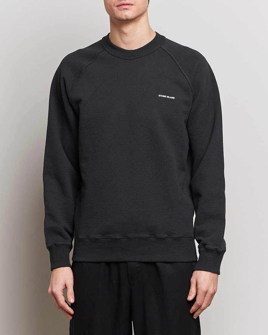 Homme | Pulls Et Tricots | Stone Island | Heavy Cotton Fleece Sweatshirt Black