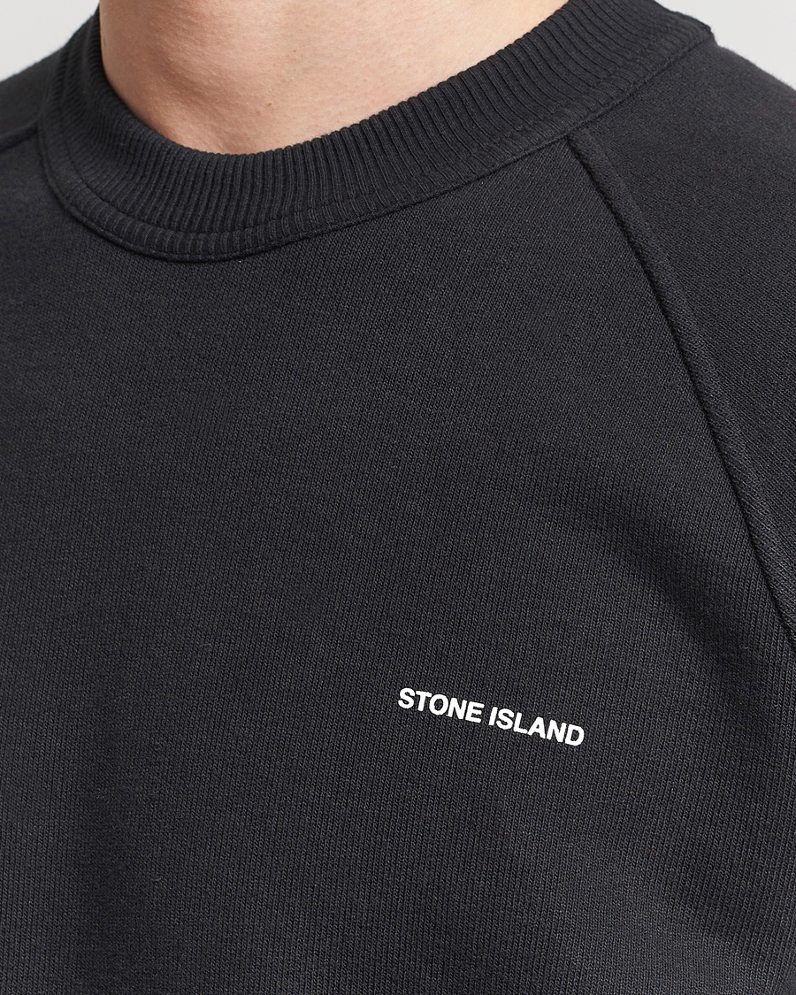 Homme | Pulls Et Tricots | Stone Island | Heavy Cotton Fleece Sweatshirt Black