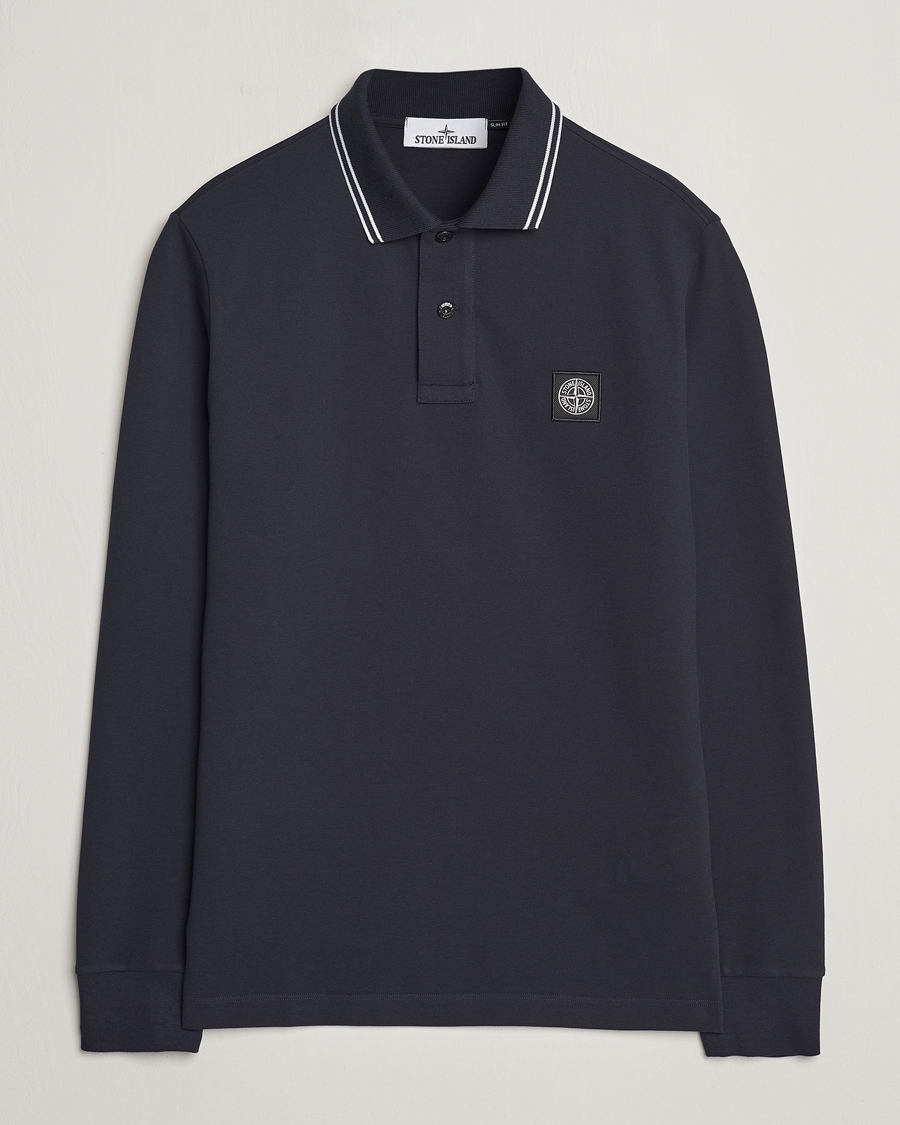 Homme | Pulls Et Tricots | Stone Island | Organic Cotton Stretch Pique Navy Blue