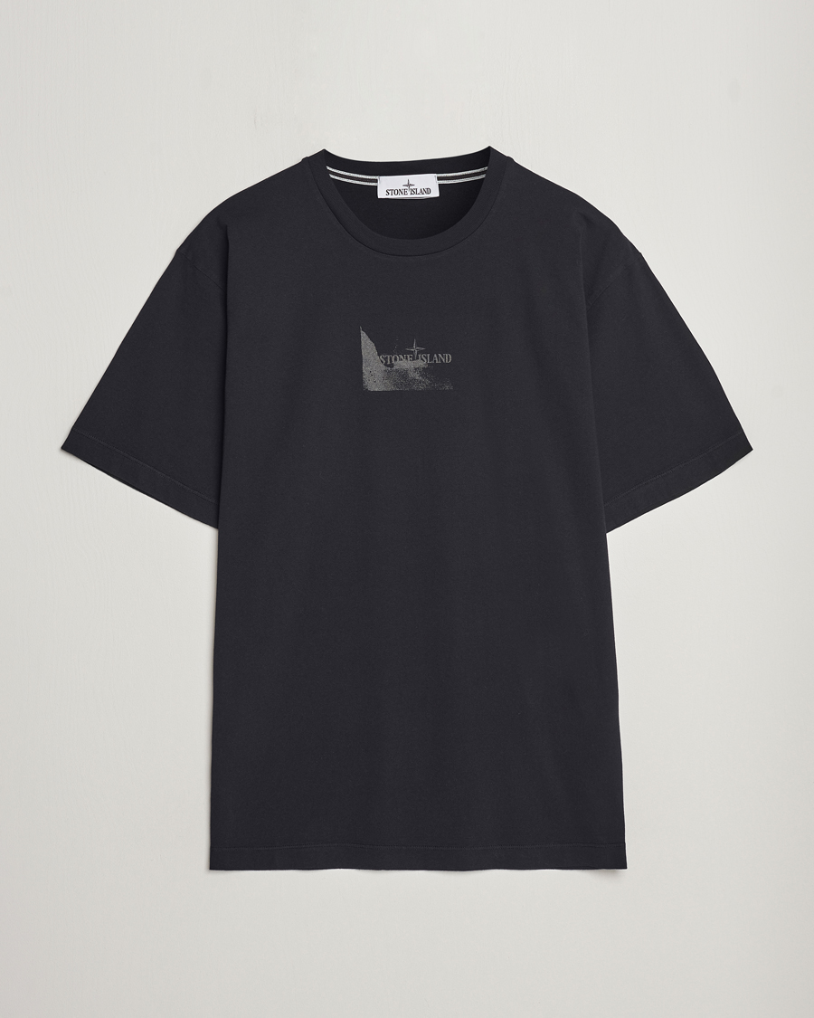 Homme | T-shirts | Stone Island | Reflective Two Print Cotton T-Shirt Black