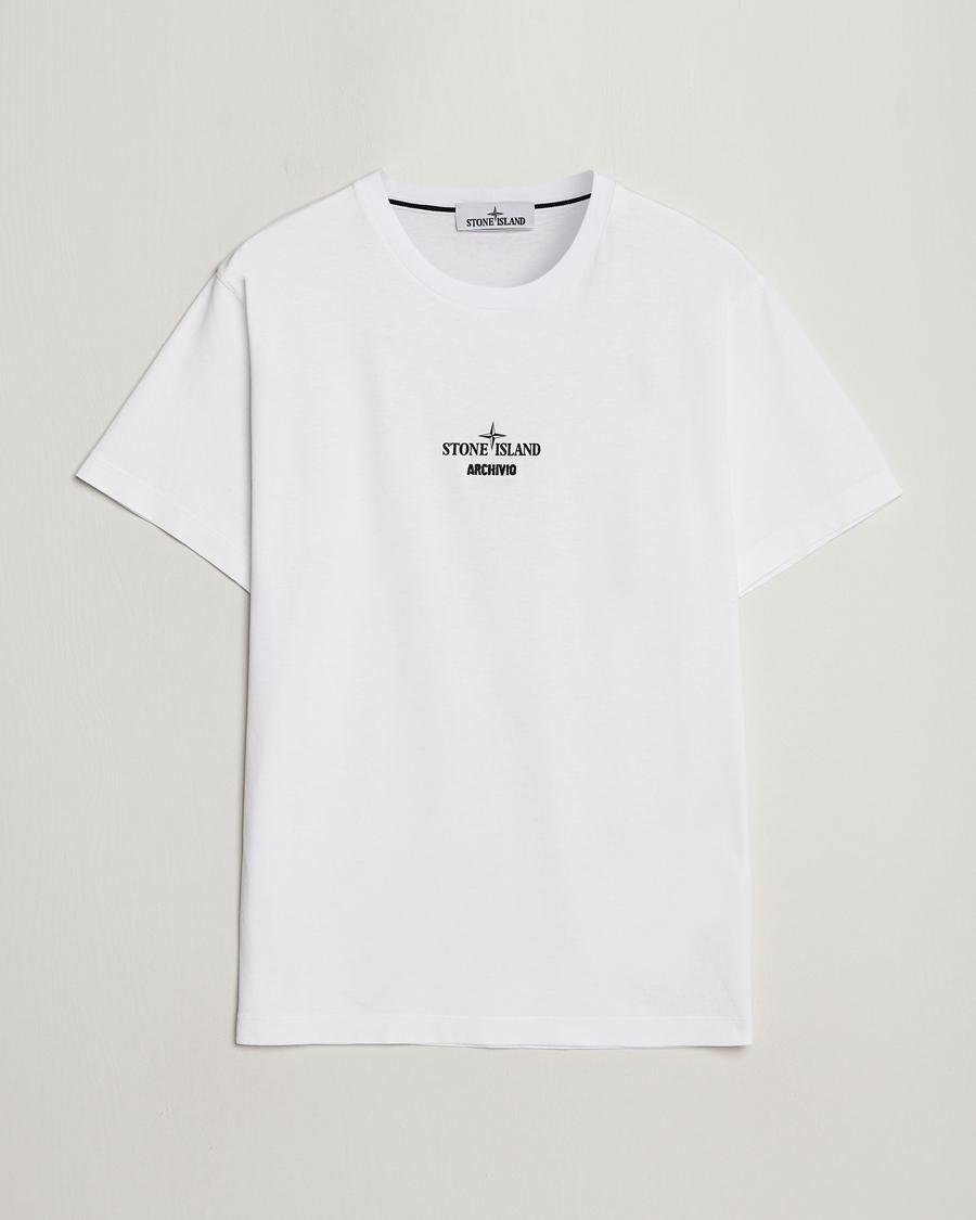 Homme | T-shirts | Stone Island | Archivio Print T-Shirt White
