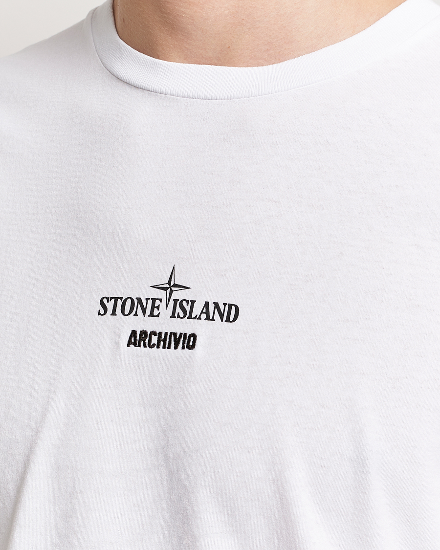 Homme | T-shirts | Stone Island | Archivio Print T-Shirt White