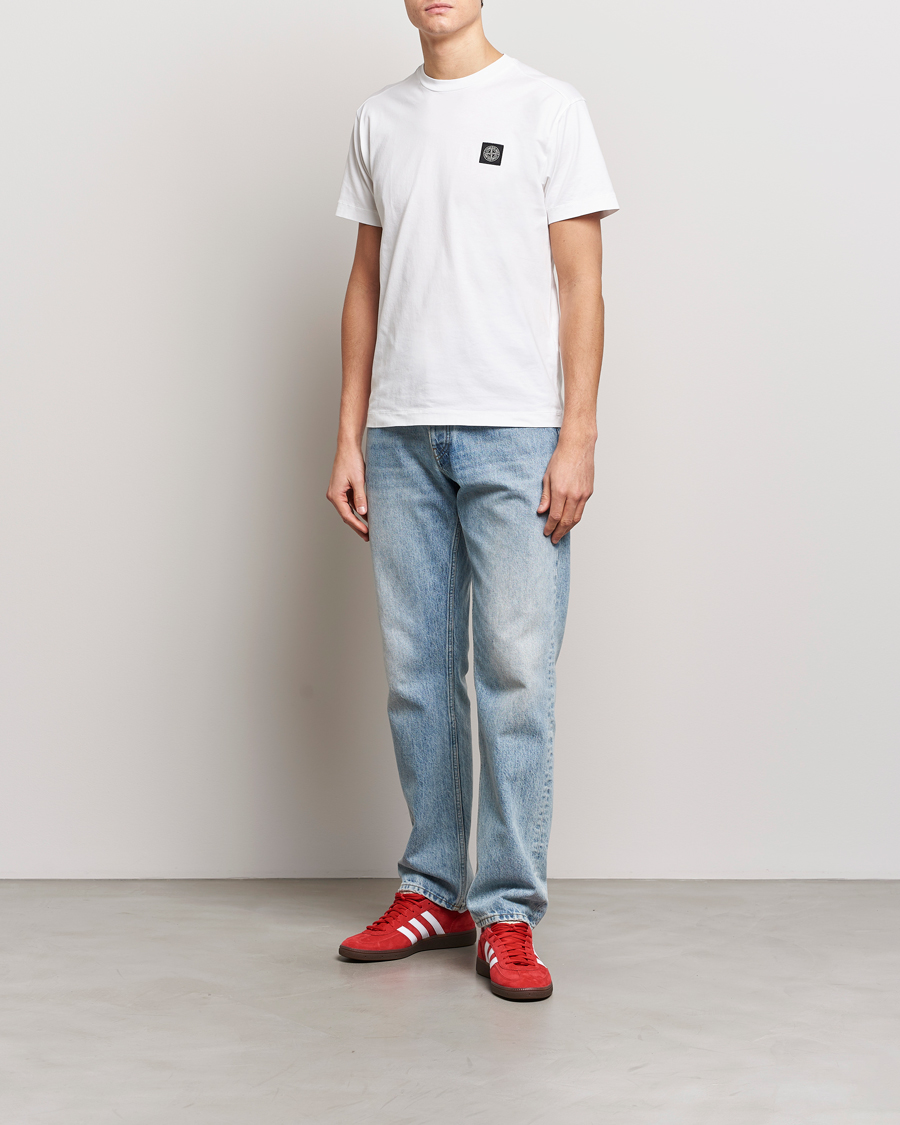 Homme | T-shirts | Stone Island | Garment Dyed Cotton Jersey T-Shirt White