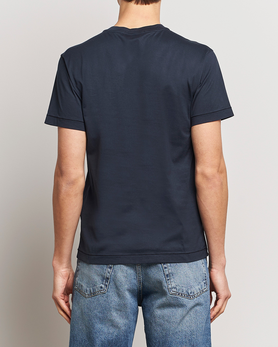 Homme | T-shirts | Stone Island | Garment Dyed Cotton Jersey T-Shirt Navy Blue