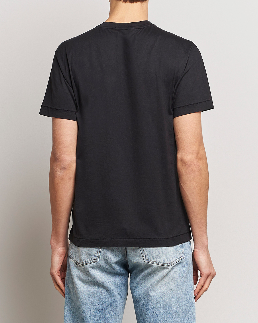 Homme | T-shirts | Stone Island | Garment Dyed Cotton Jersey T-Shirt Black