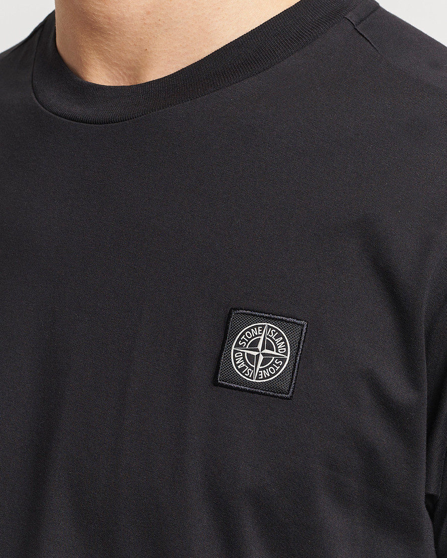 Homme | T-shirts | Stone Island | Garment Dyed Cotton Jersey T-Shirt Black