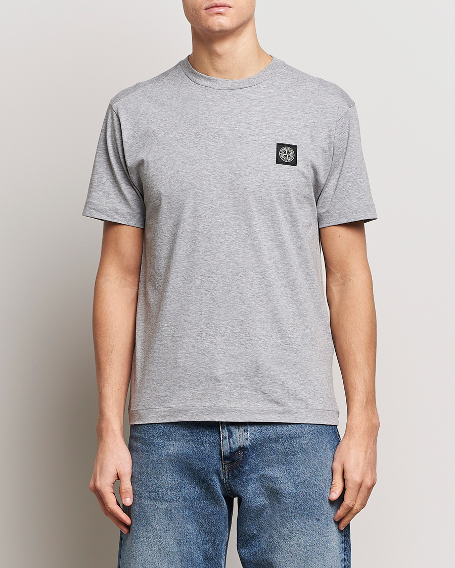 Homme | Vêtements | Stone Island | Garment Dyed Cotton Jersey T-Shirt Melange Grey