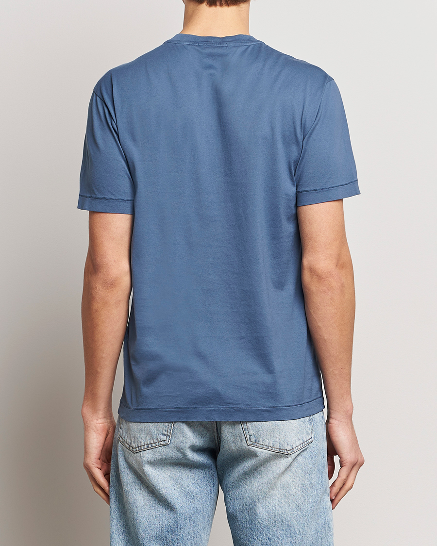 Homme | T-shirts | Stone Island | Garment Dyed Cotton Jersey T-Shirt Dark Blue