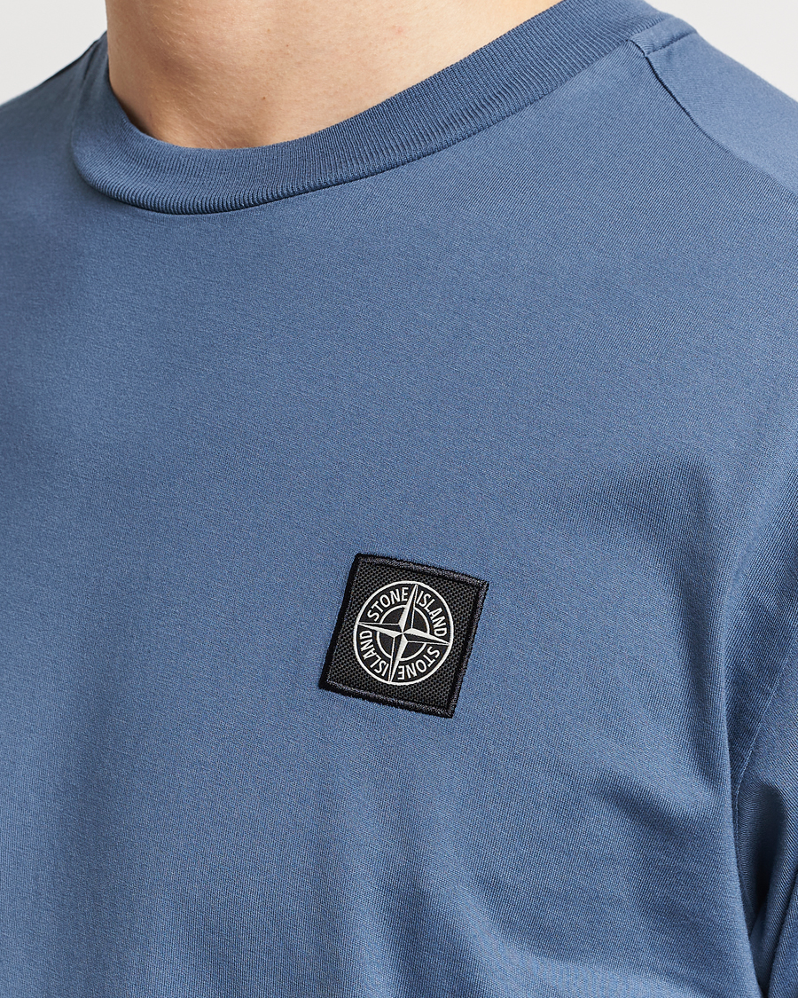 Homme | T-shirts | Stone Island | Garment Dyed Cotton Jersey T-Shirt Dark Blue