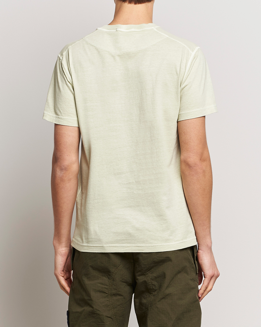 Homme | T-shirts | Stone Island | Organic Cotton Fissato Effect T-Shirt Pistachio