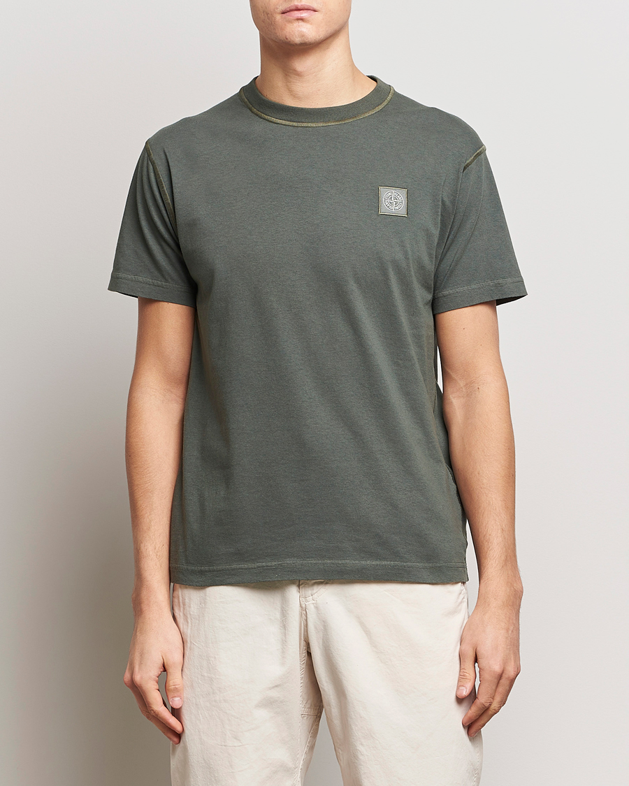 Homme |  | Stone Island | Organic Cotton Fissato Effect T-Shirt Musk