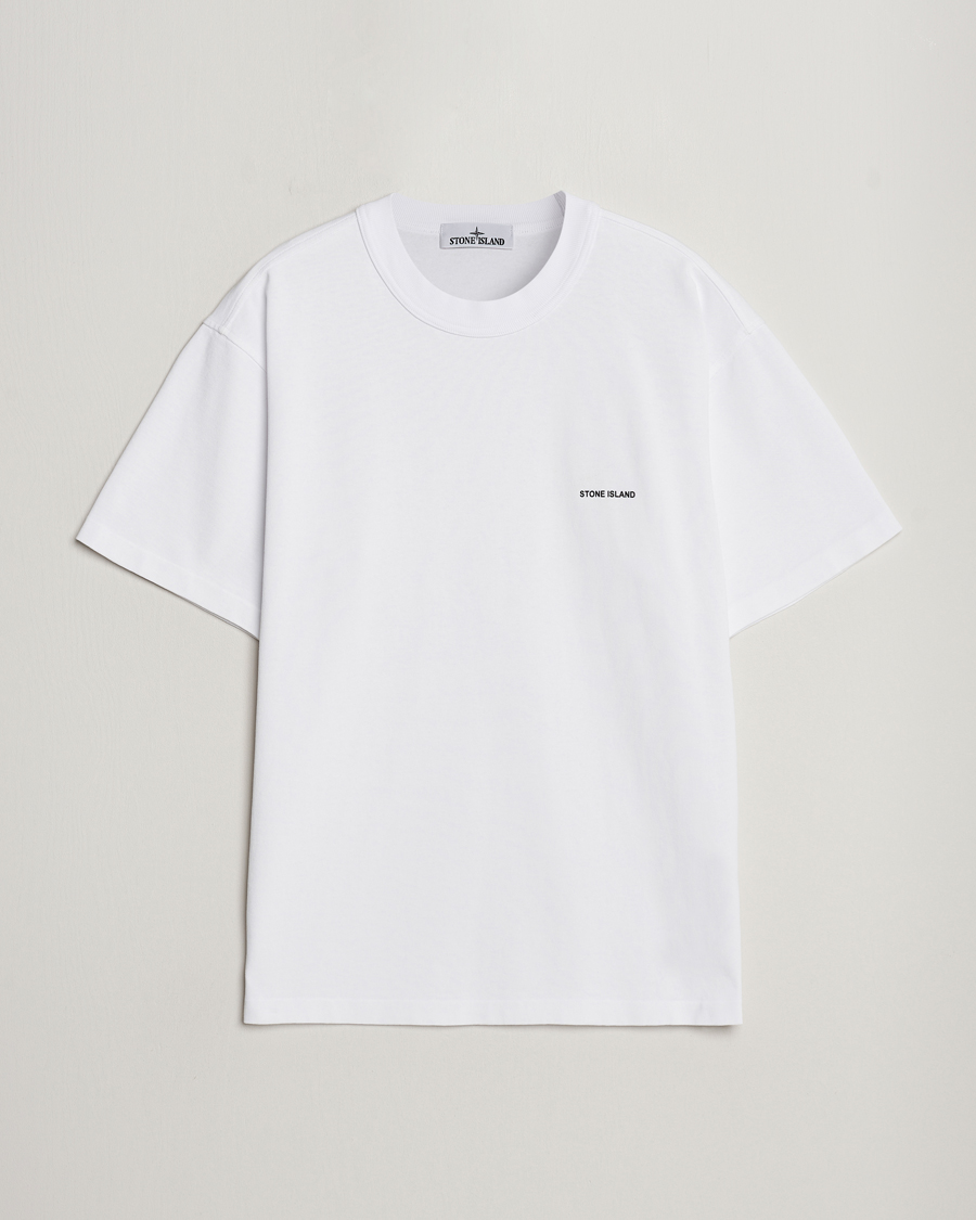 Homme | T-shirts | Stone Island | Cotton Jersey Small Logo T-Shirt White