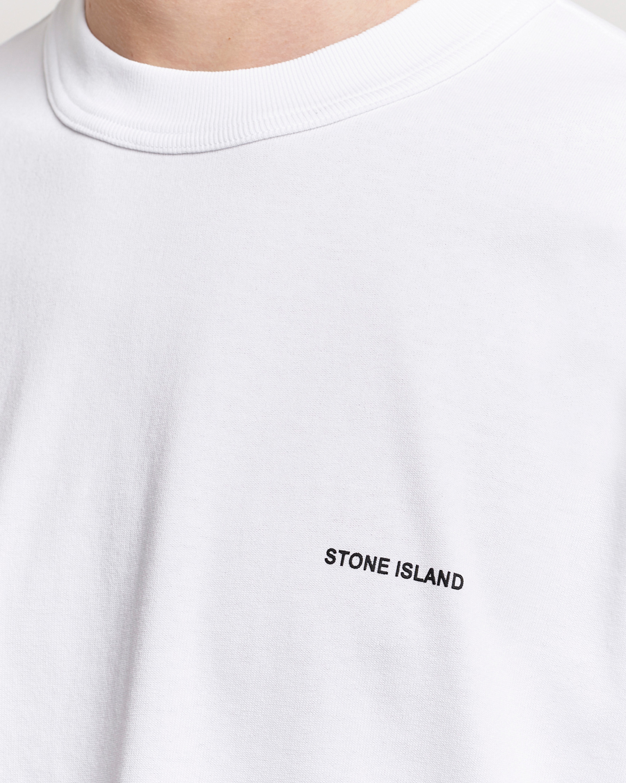 Homme | T-shirts | Stone Island | Cotton Jersey Small Logo T-Shirt White