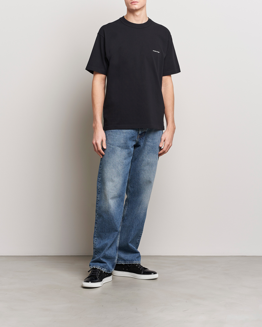 Homme | T-shirts | Stone Island | Cotton Jersey Small Logo T-Shirt Black