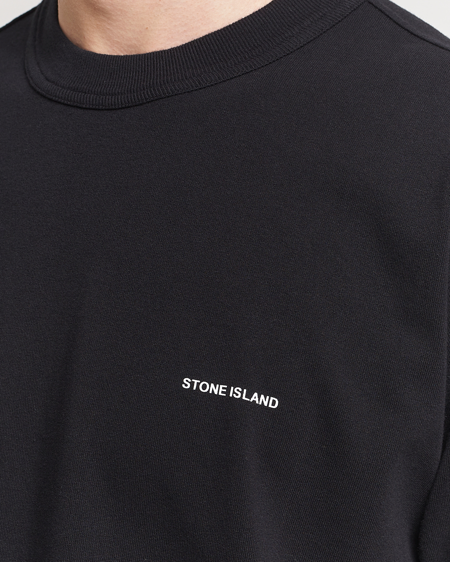 Homme | T-shirts | Stone Island | Cotton Jersey Small Logo T-Shirt Black