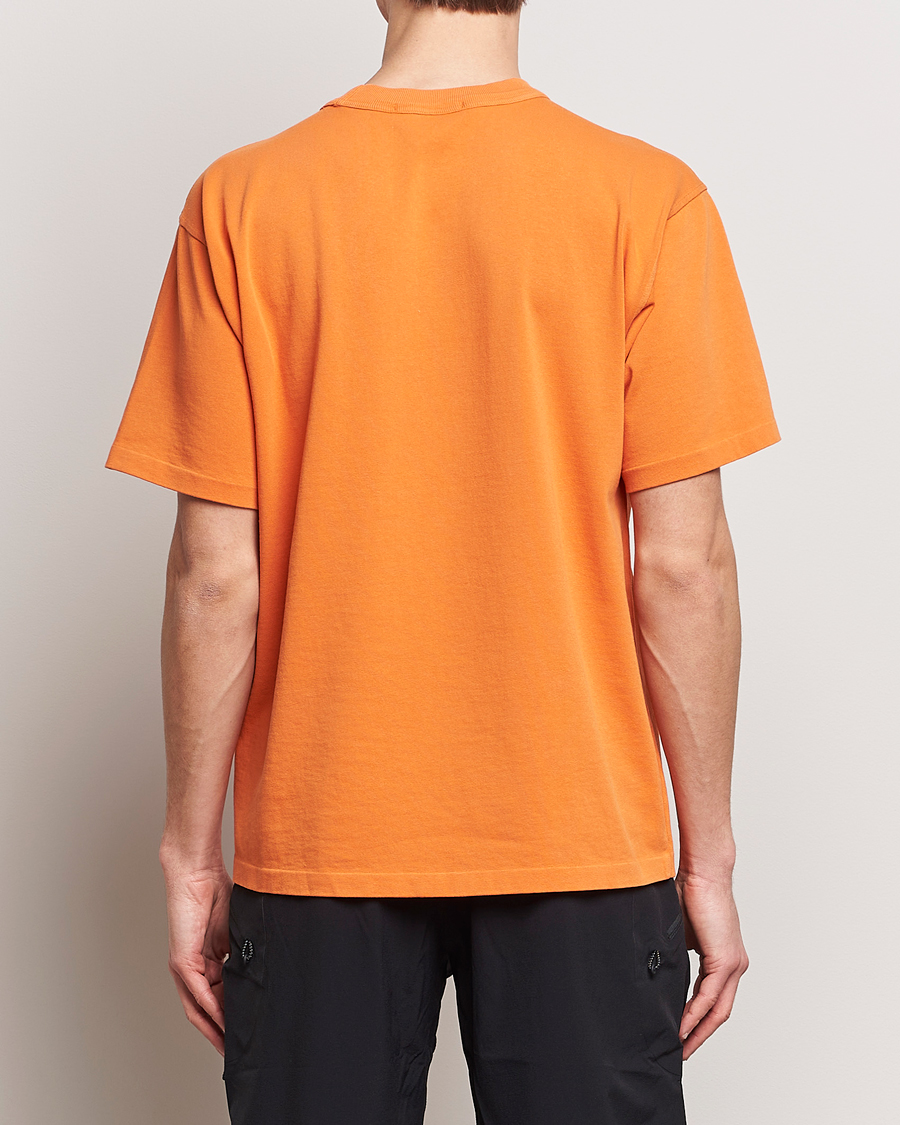 Homme | T-shirts | Stone Island | Cotton Jersey Small Logo T-Shirt Orange
