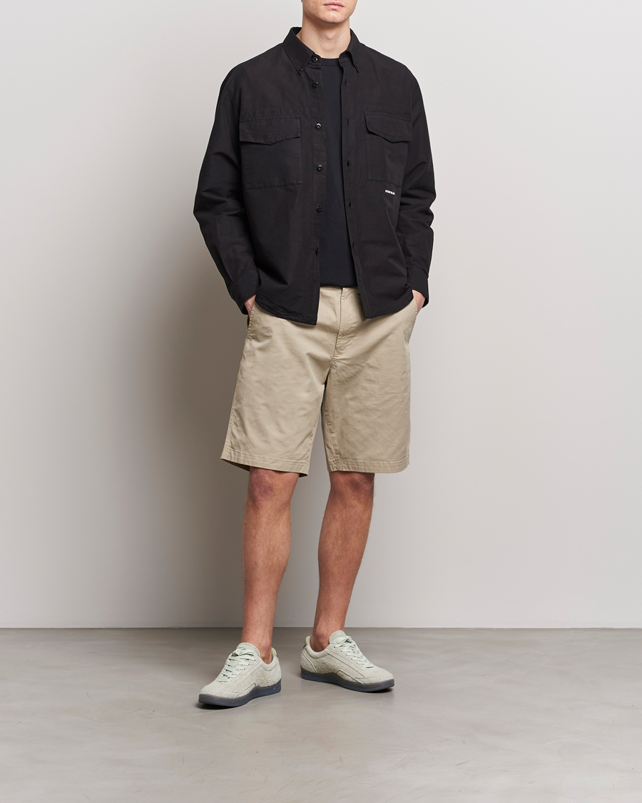 Homme | Shorts | Stone Island | Supima Cotton Twill Stretch Shorts Sand