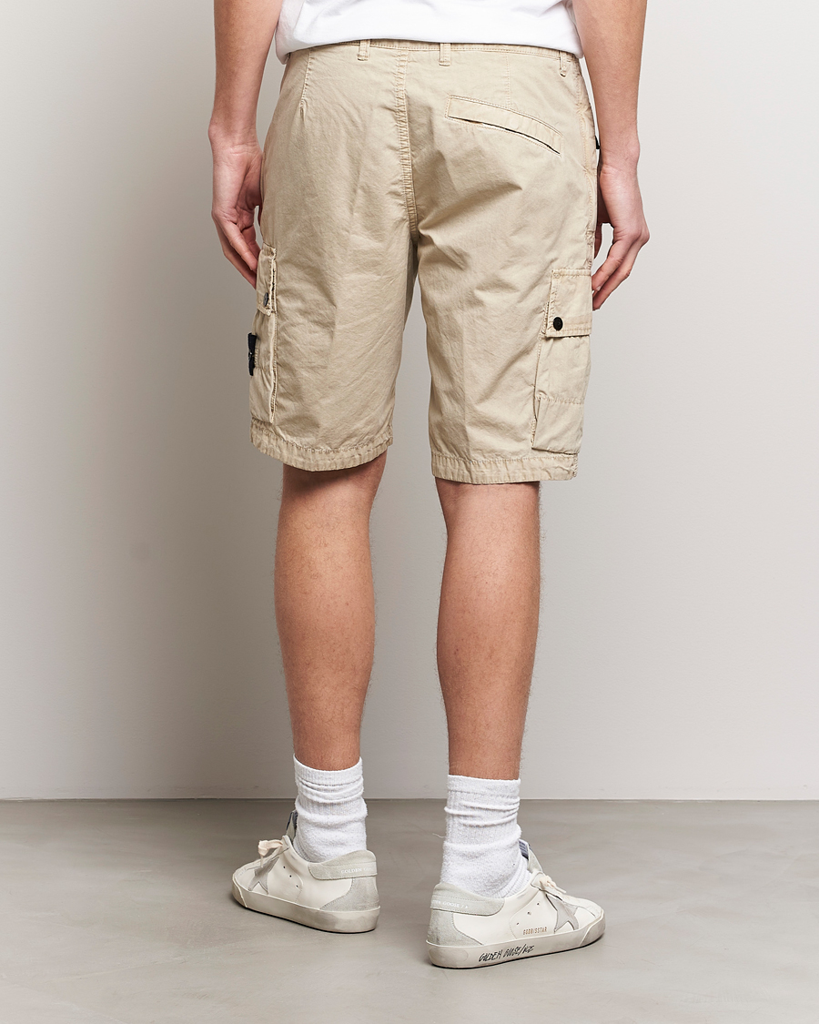 Homme | Shorts | Stone Island | Brushed Cotton Canvas Cargo Shorts Sand