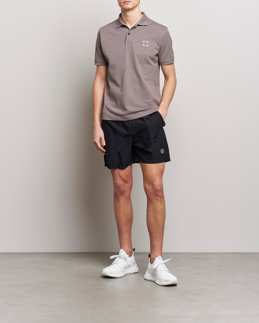 Homme | Maillots De Bain | Stone Island | Brushed Nylon Swimshorts Black