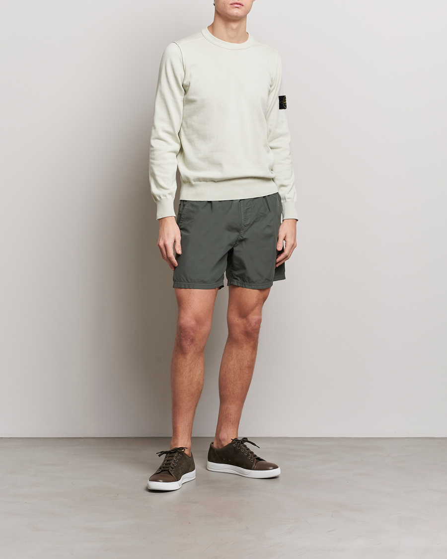 Homme | Maillots De Bain | Stone Island | Brushed Nylon Swimshorts Musk
