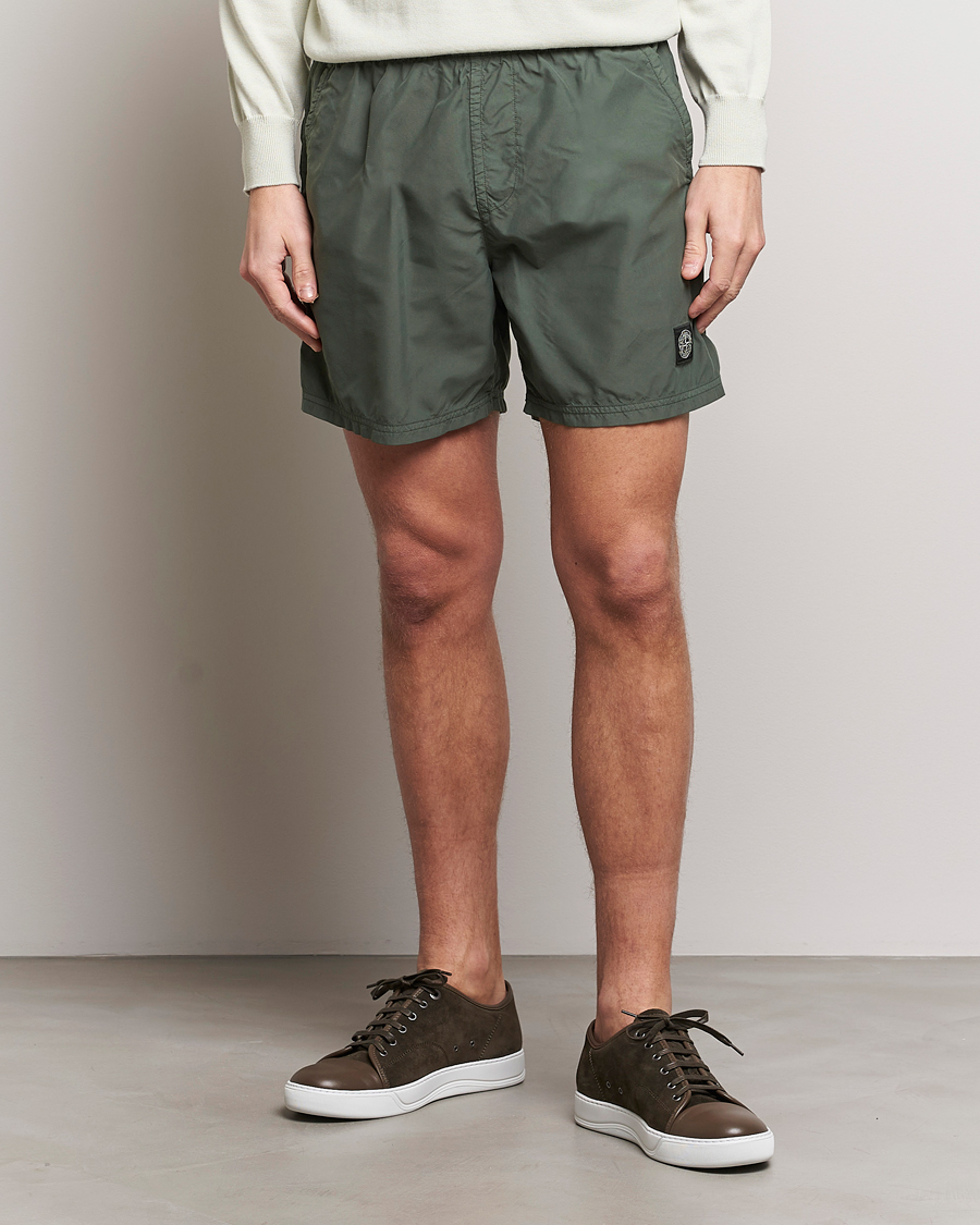 Homme | Maillots De Bain | Stone Island | Brushed Nylon Swimshorts Musk