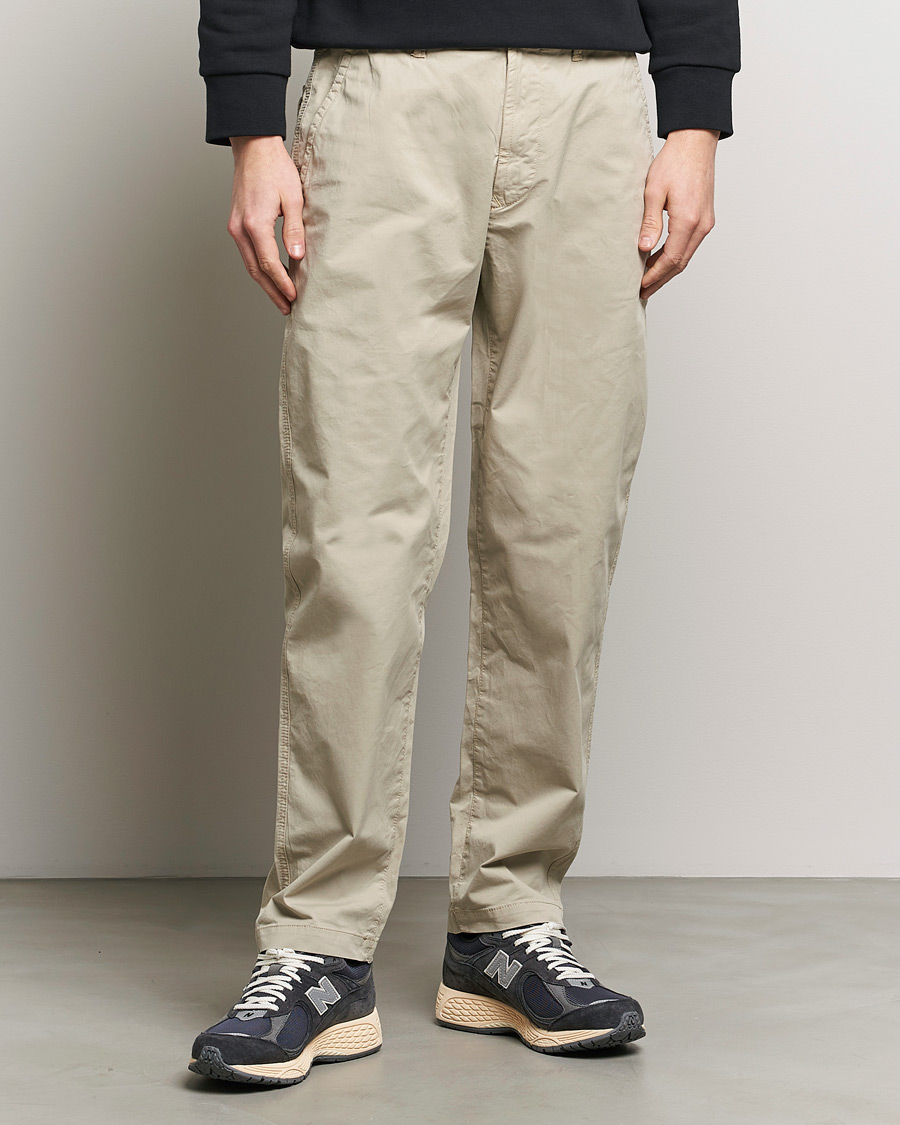 Homme | Pantalons | Stone Island | Supima Cotton Twill Stretch Pants Sand