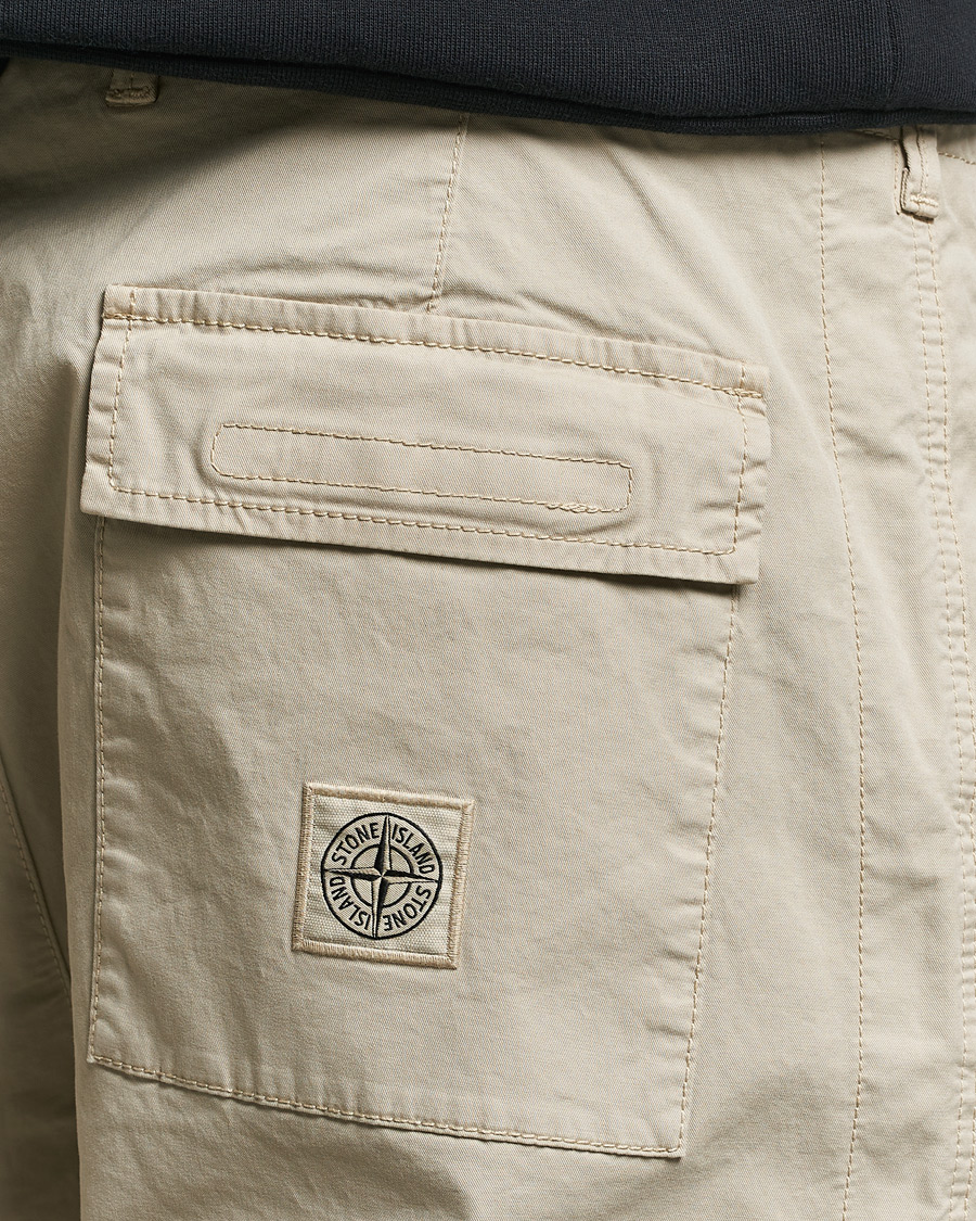 Homme | Pantalons | Stone Island | Supima Cotton Twill Stretch Pants Sand