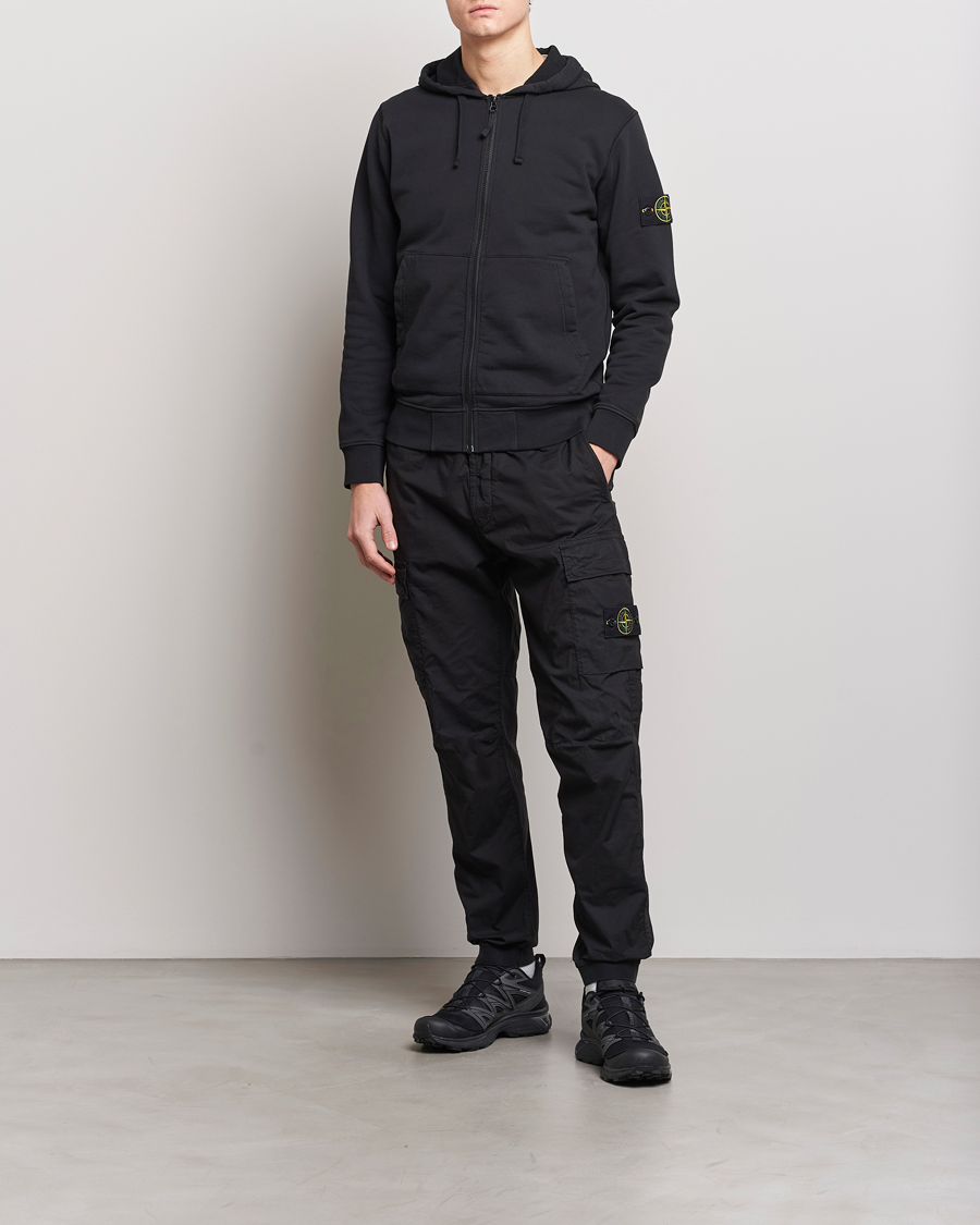 Homme | Pantalons | Stone Island | Garment Dyed Drawsting Cargo Pants Black