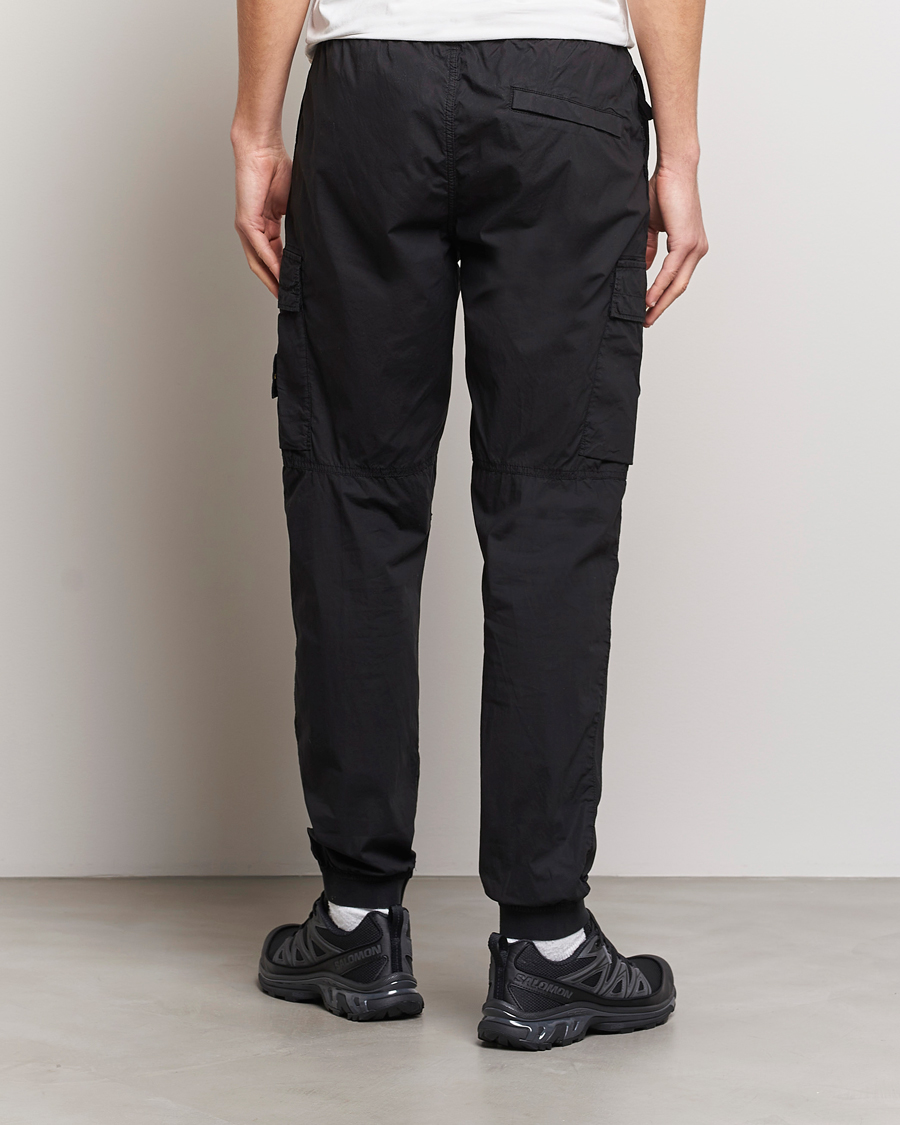 Homme | Pantalons | Stone Island | Garment Dyed Drawsting Cargo Pants Black