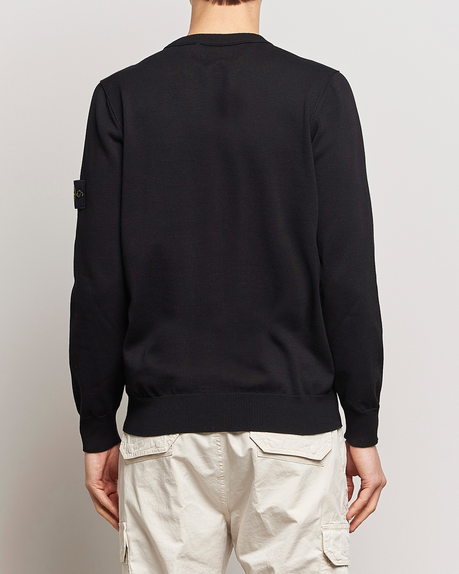 Homme | Pulls Et Tricots | Stone Island | Soft Organic Cotton Crew Neck Black