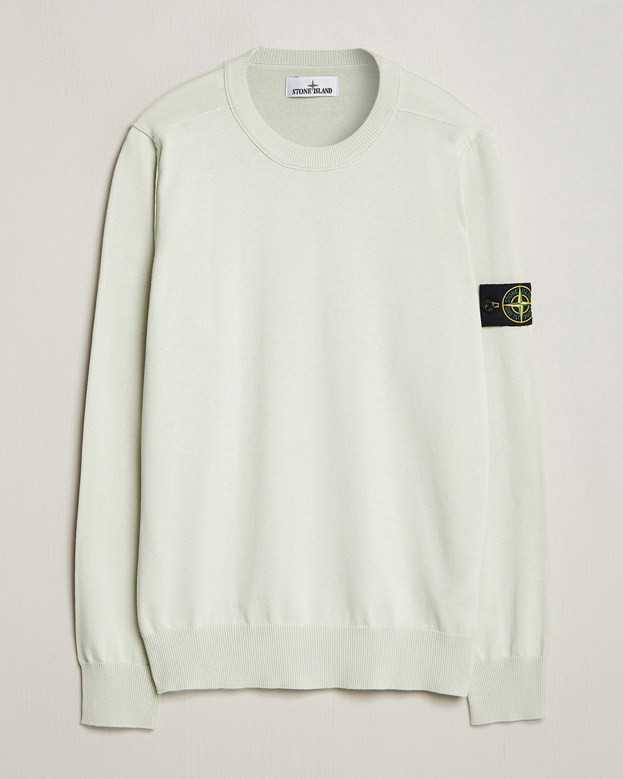 Homme | Pulls Et Tricots | Stone Island | Soft Organic Cotton Crew Neck Pistachio