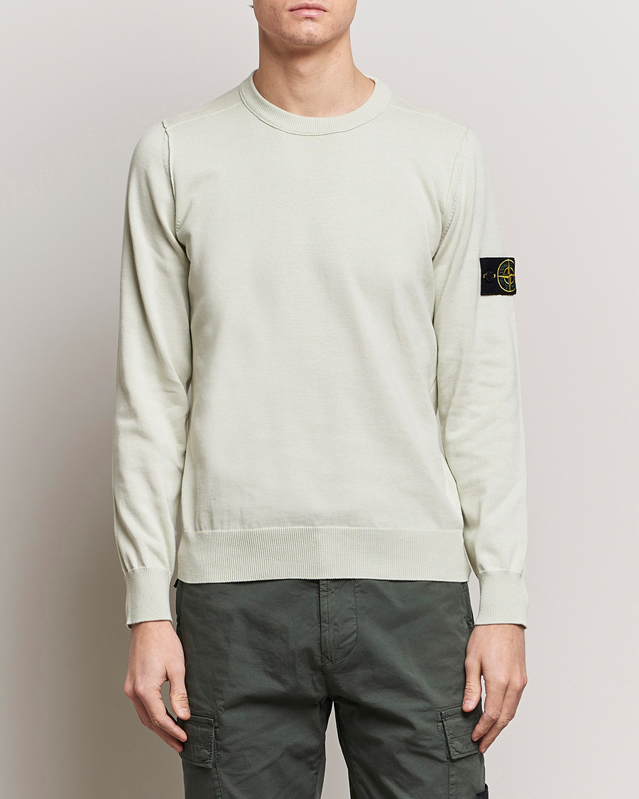 Homme | Pulls Et Tricots | Stone Island | Soft Organic Cotton Crew Neck Pistachio