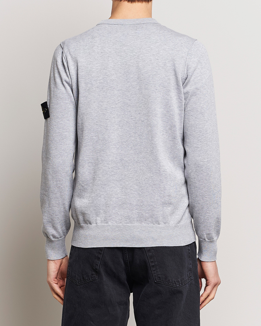Homme | Pulls Et Tricots | Stone Island | Soft Organic Cotton Crew Neck Dark Grey Melange