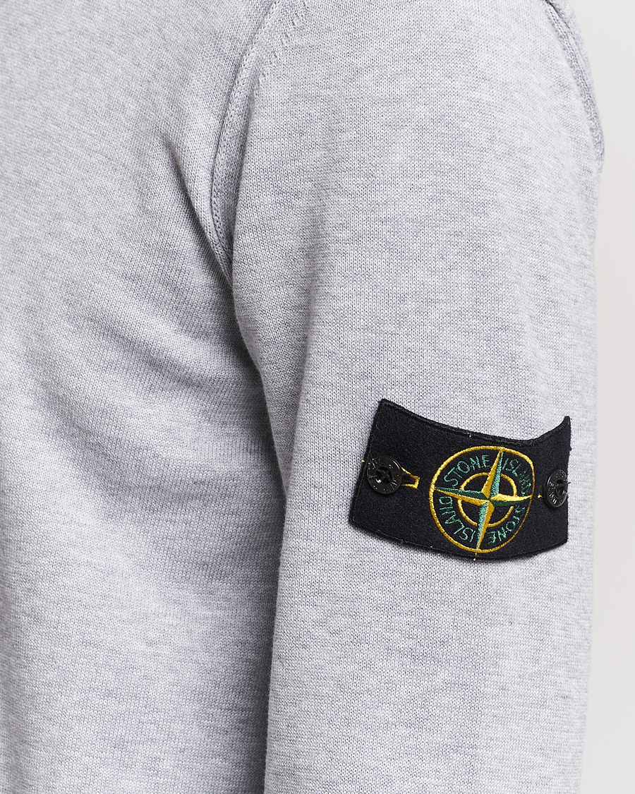 Homme | Pulls Et Tricots | Stone Island | Soft Organic Cotton Crew Neck Dark Grey Melange