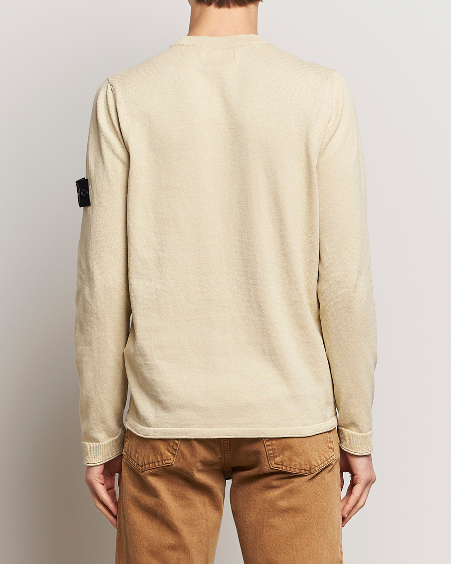 Homme | Pulls Et Tricots | Stone Island | Raw Hand Organic Cotton Crew Neck Natural Beige