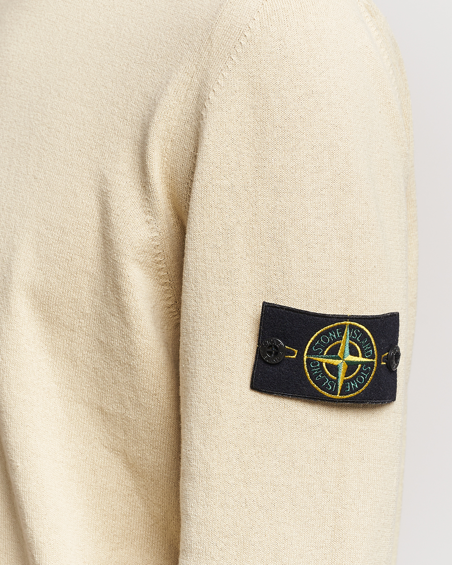 Homme | Pulls Et Tricots | Stone Island | Raw Hand Organic Cotton Crew Neck Natural Beige