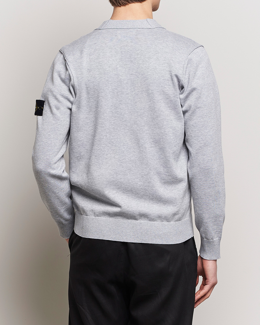 Homme | Pulls Et Tricots | Stone Island | Soft Organic Cotton Cardigan Dark Grey Melange
