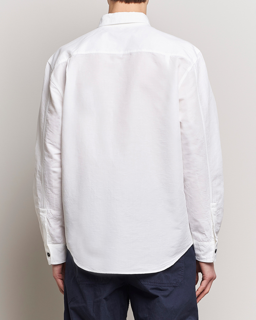 Homme | Chemises | Stone Island | Cotton/Hemp Pocket Overshirt White