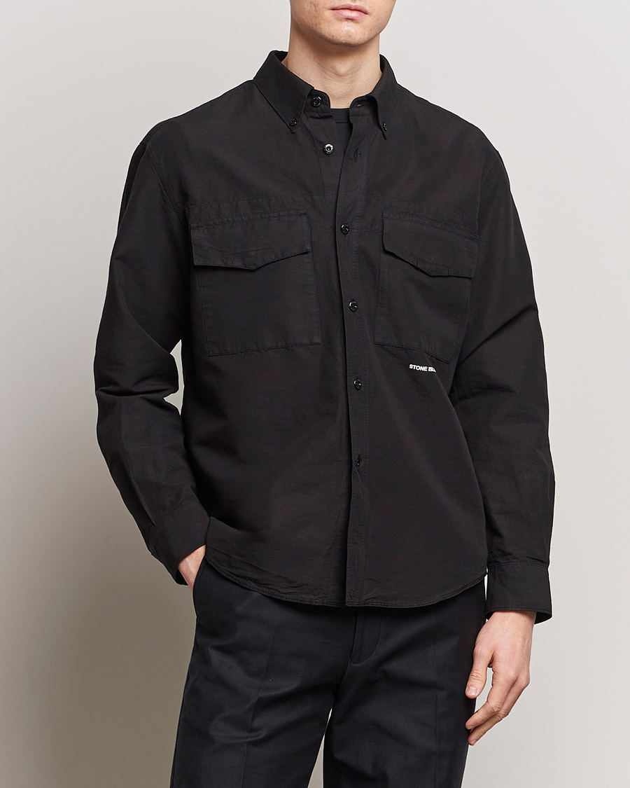 Homme | Vêtements | Stone Island | Cotton/Hemp Pocket Overshirt Black