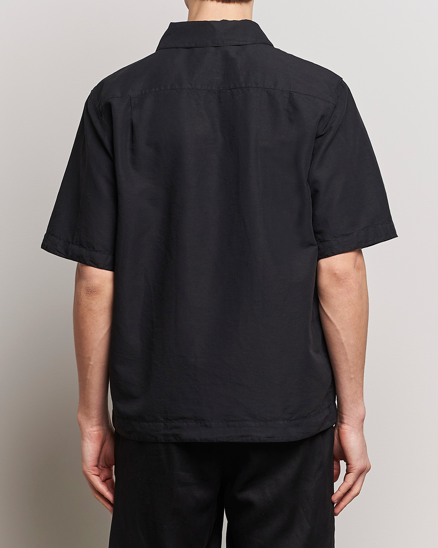 Homme | Chemises | Stone Island | Cotton/Hemp Short Sleeve Shirts Black