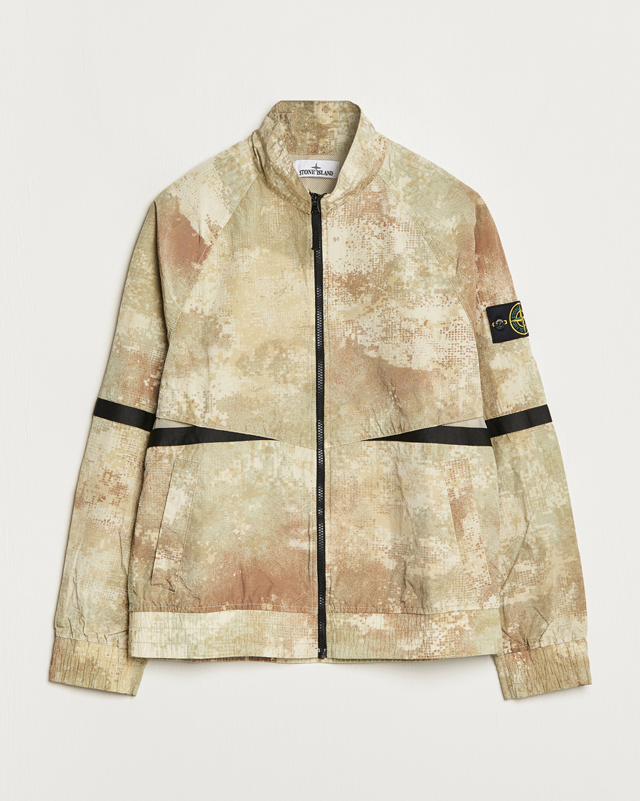 Homme | Manteaux Et Vestes | Stone Island | Dissolving Grid Camo Short Jacket Natural Beige