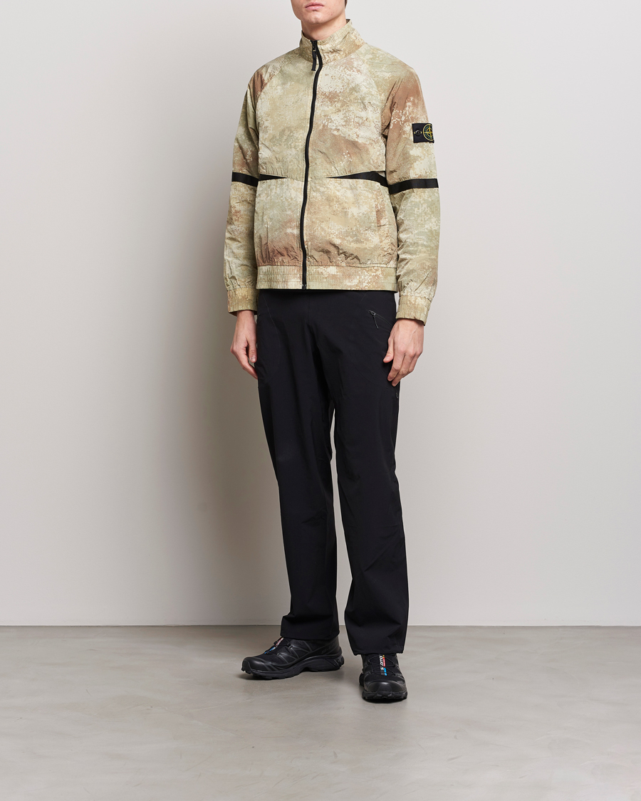 Homme | Manteaux Et Vestes | Stone Island | Dissolving Grid Camo Short Jacket Natural Beige