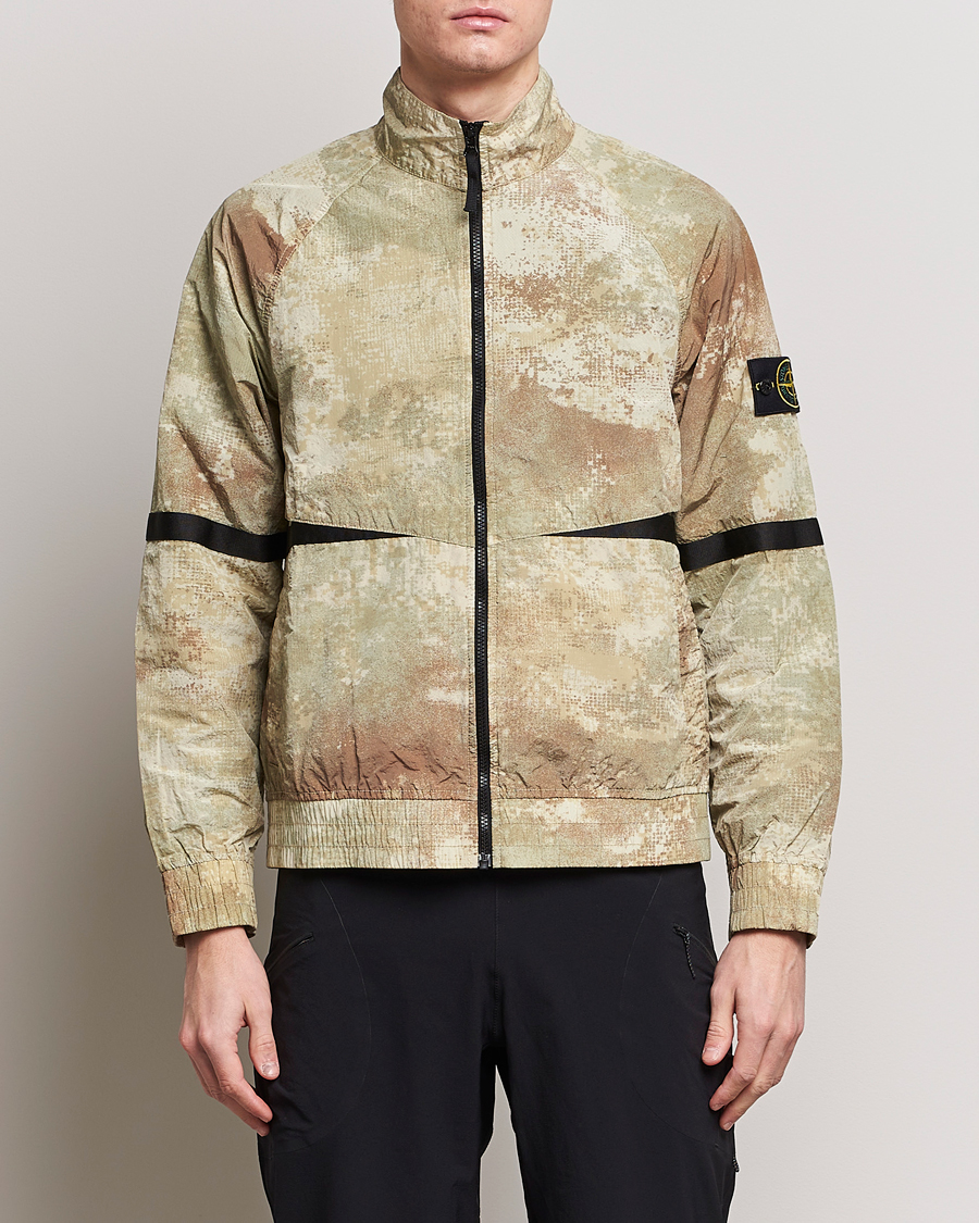 Homme | Manteaux Et Vestes | Stone Island | Dissolving Grid Camo Short Jacket Natural Beige