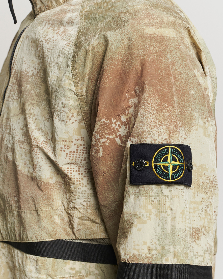 Homme | Manteaux Et Vestes | Stone Island | Dissolving Grid Camo Short Jacket Natural Beige