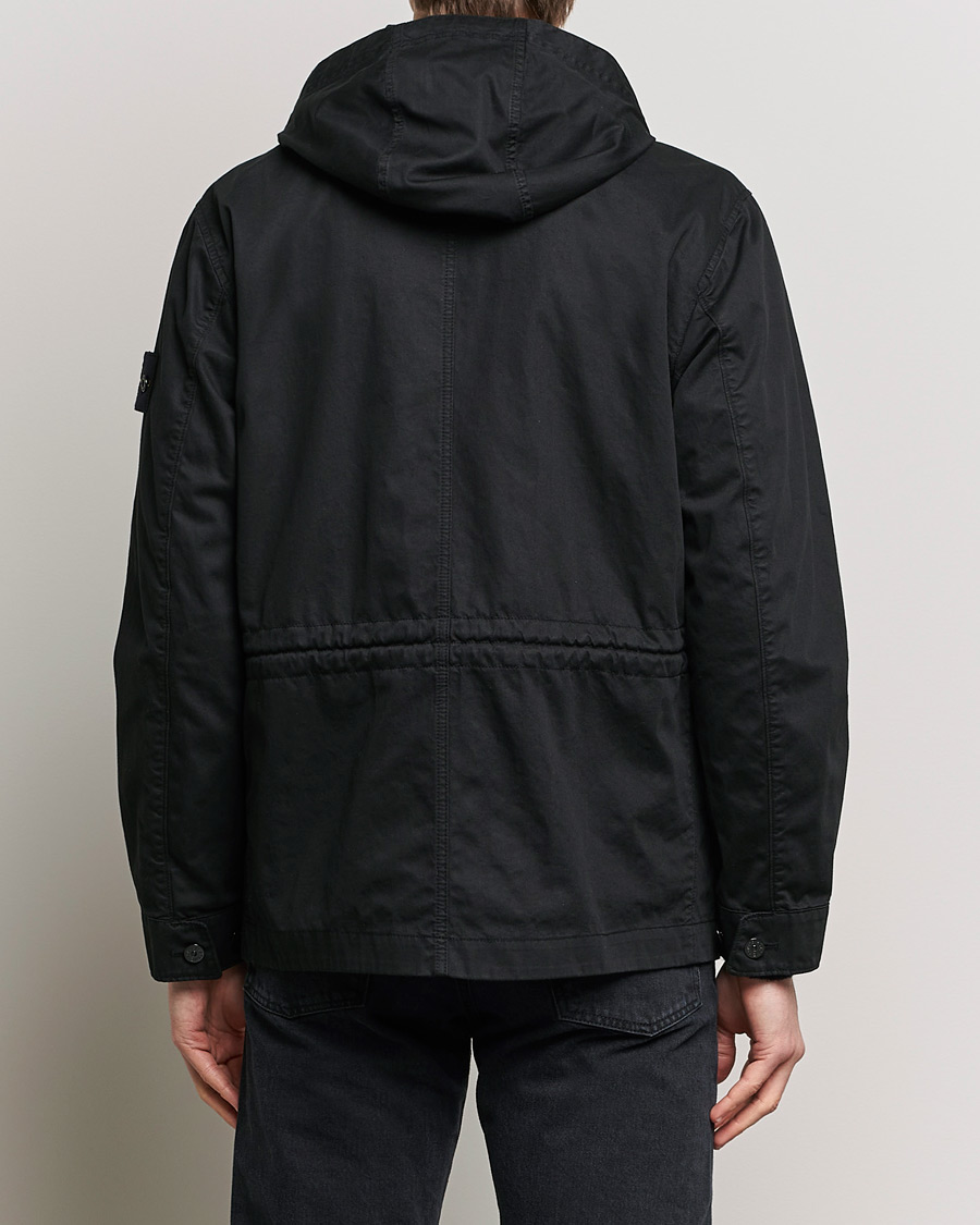 Homme | Manteaux Et Vestes | Stone Island | Bio Rasso TC Cotton Hooded Jacket Black